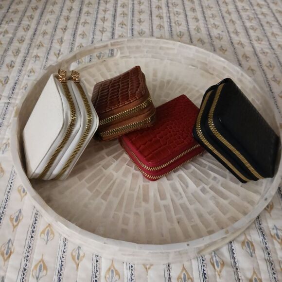 Women's RFID Wallets in RED and BROWN - Picture 12 of 15